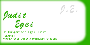 judit egei business card